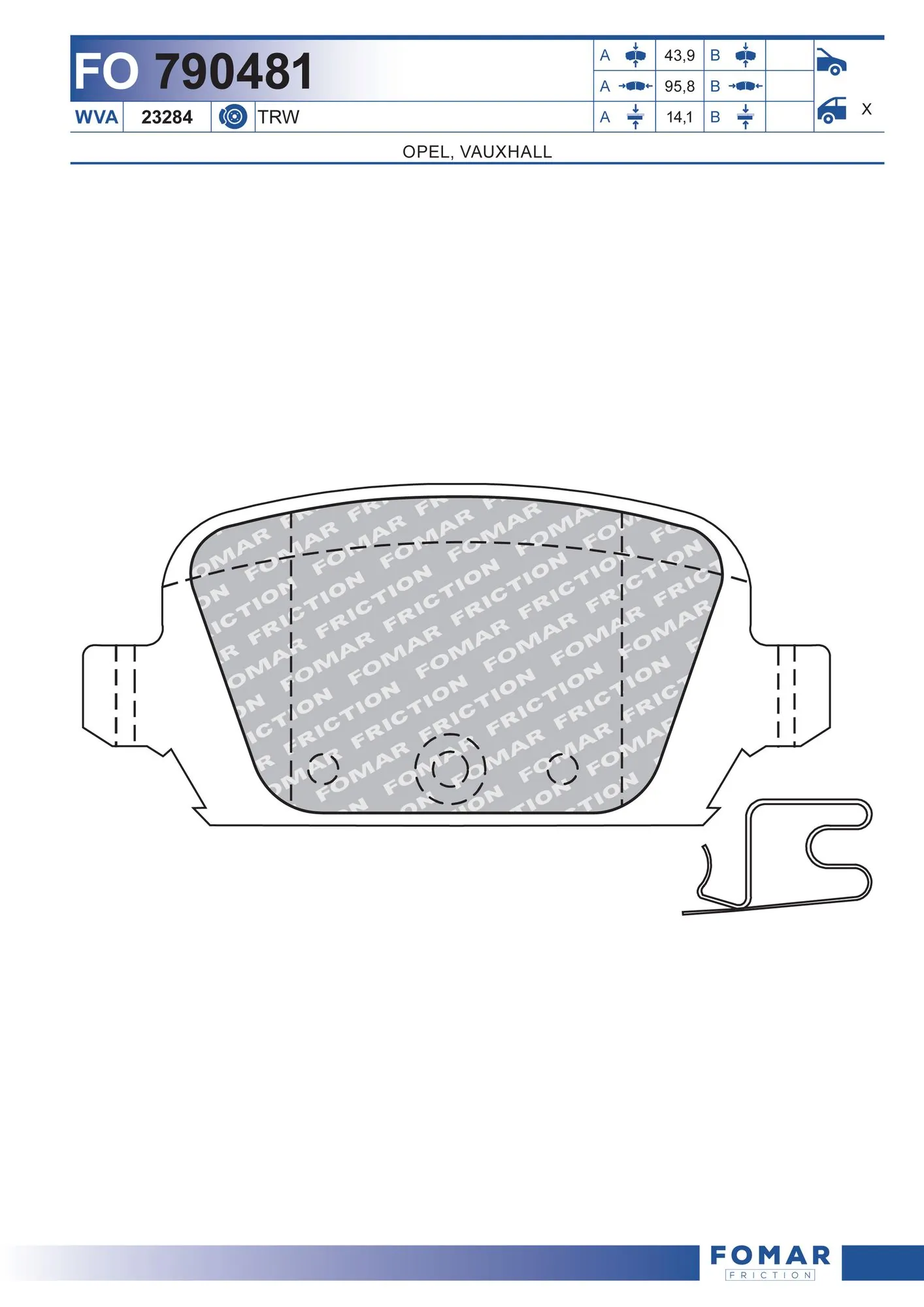 Brake Pad Set, disc brake